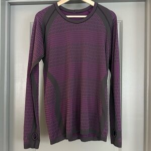 Lululemon All About That Base Long Sleeve in Tender Violet